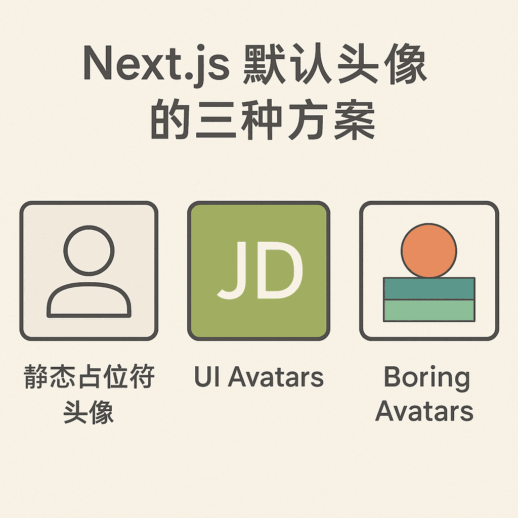 拒绝“幽灵”用户:Next.js 中构建优雅默认头像的 3 种策略